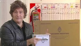 El presidente Javier Milei emitió su voto en la UTN. El presidente Javier Milei emitió su voto en la UTN.