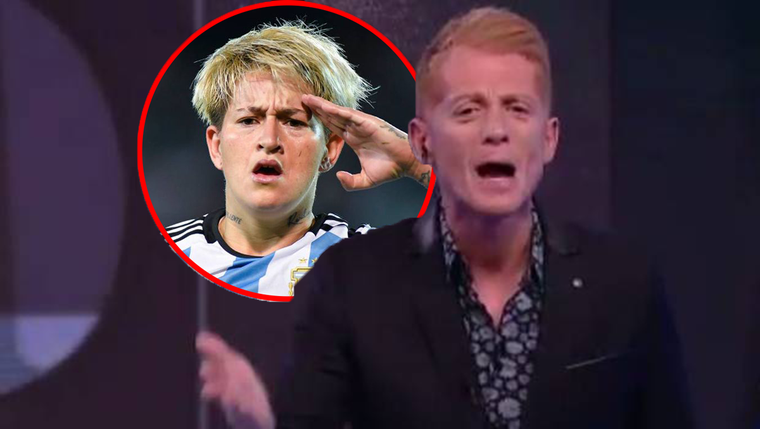 El periodista bancó a la jugadora de la Albiceleste a través de sus redes sociales.