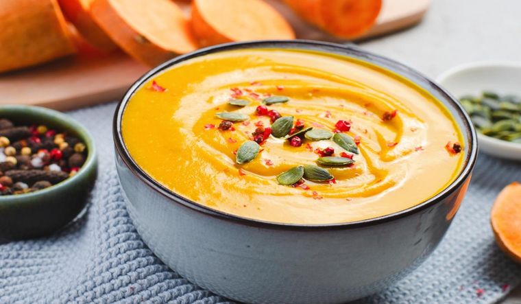 Receta de sopa crema de calabaza y papa Receta de sopa crema de calabaza y papa
