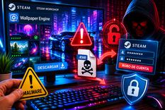 Fondos animados infectados en Steam fueron utilizados para robar contraseñas y datos sensibles.