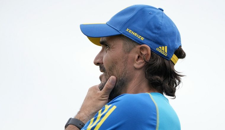 El DT comenzó con su segunda semana en el club. Foto: Boca Juniors