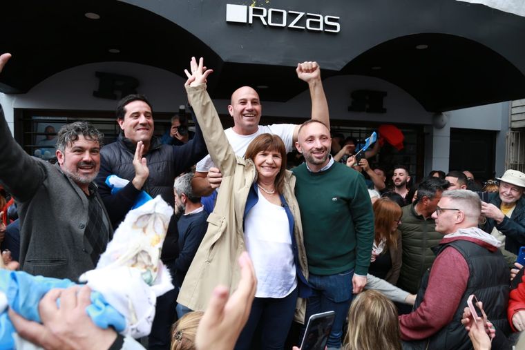 Recorrida de Patricia Bullrich en Quilmes, junto a Martiniano Molina y Maximiliano Abad Foto: Ignacio Berrino