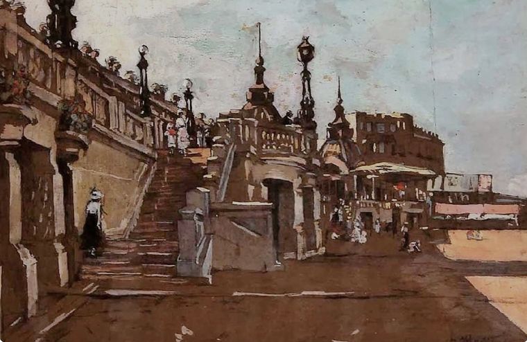 Léonie Matthis, “La vieja Rambla” Foto: Gentileza