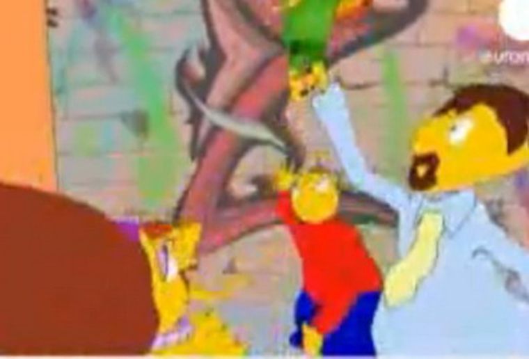La versión rusa de los Simpsons. Foto: web