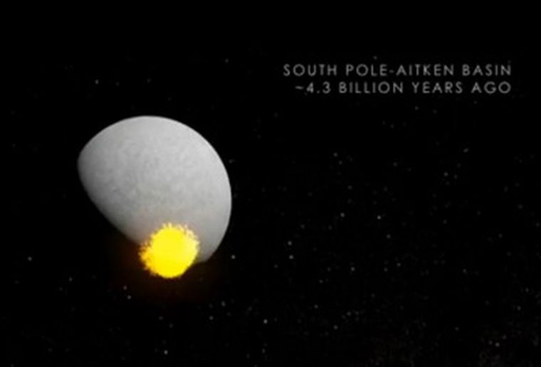 Una de las explosiones de la Luna.