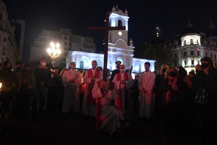 La celebración concluirá en la Catedral Metropolitana tras una vuelta a la Plaza de Mayo. Foto: AICA