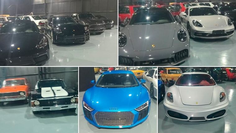 La impactante colección de autos de lujos que la Justicia secuestró en la mansión vinculada al Chiqui Tapia
