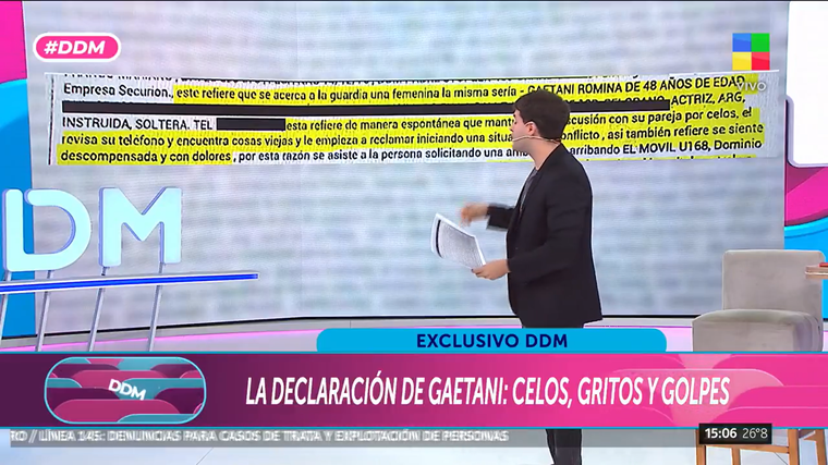Los detalles de la declaración de Romina Gaetani. Los detalles de la declaración de Romina Gaetani.