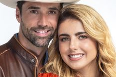 MICHELLE RENAUD Y MATÍAS NOVOA LOS ACTORES SE UNIERON AL FILMAR LA HERENCIA. Foto: ARCHIVO