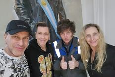 Roberto Piazza con Javier y Karina Milei Foto: X @RPiazzaOficial