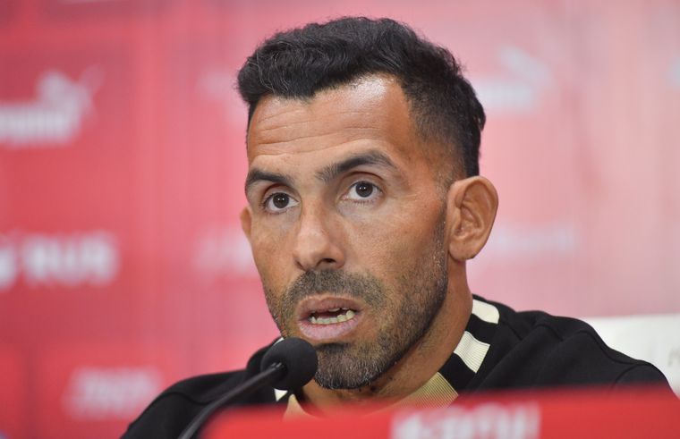 Tevez se refirió a los refuerzos en conferencia de prensa. Foto: Noticias Argentinas