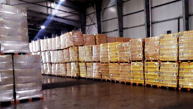 Ministerio de Capital Humano Toneladas de alimentos fueron hallados en los depósitos de Tafí Viejo y Villa Martelli Foto: Captura de video