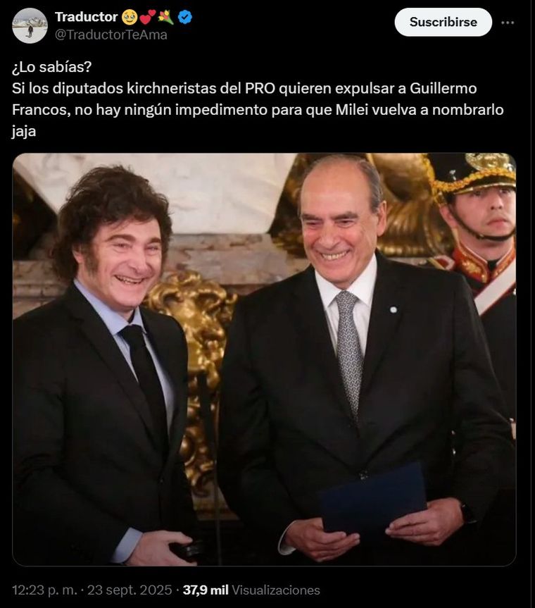 Algunos de los posteos de las cuentas libertarias Algunos de los posteos de las cuentas libertarias