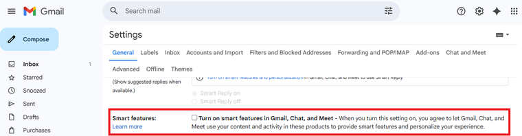 Activar o desactivar herramientas de IA en Gmail y Meet. Activar o desactivar herramientas de IA en Gmail y Meet.