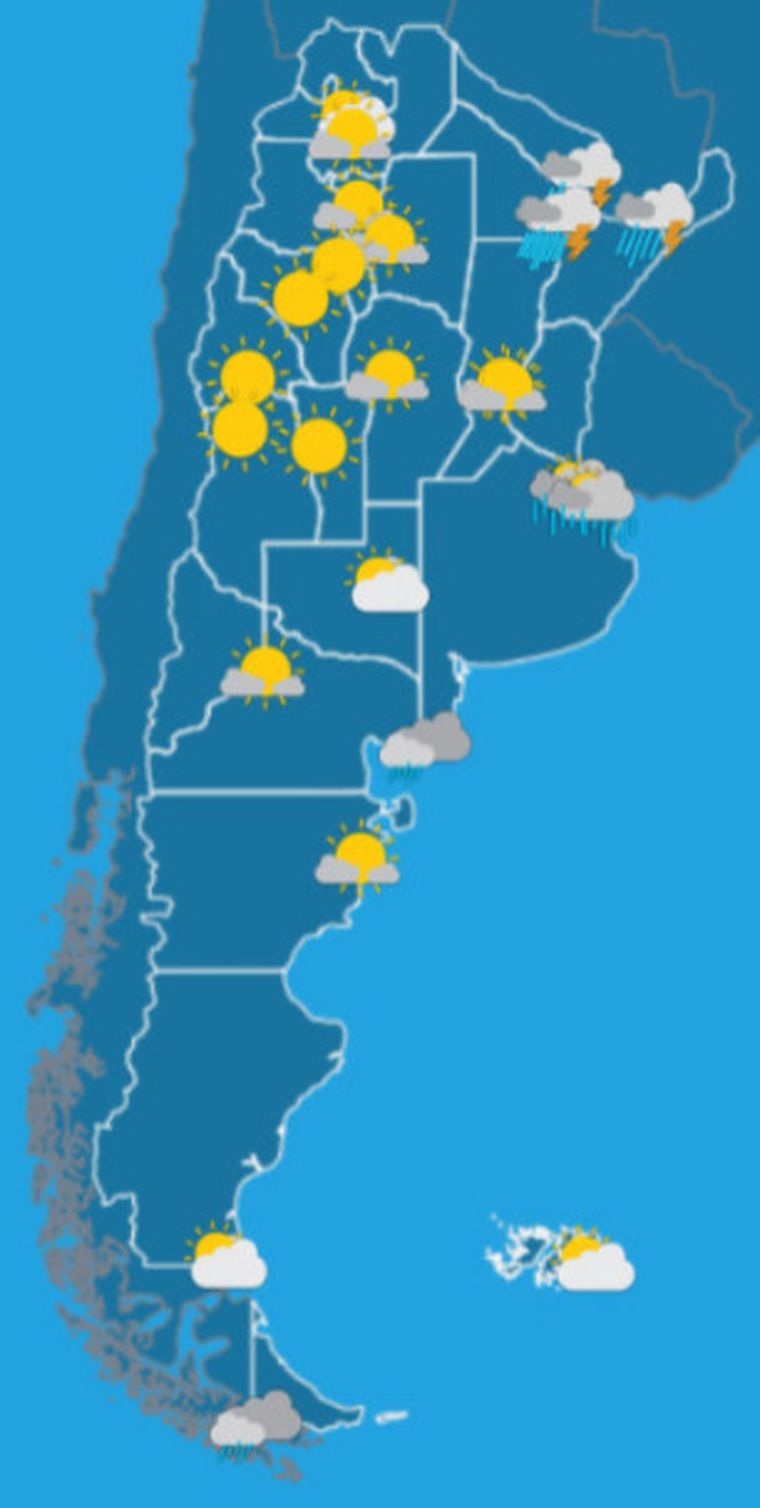 El tiempo para este domingo 12 de octubre. El tiempo para este domingo 12 de octubre.