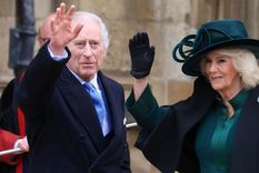 El rey Carlos III reapareció para la misa de Pascua Foto: EFE