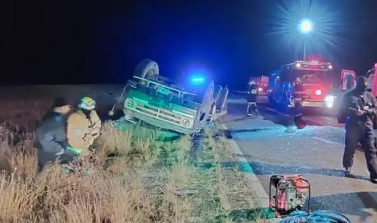 Así quedó el camión Foto: Gentileza.