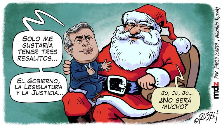 viñeta 87-MDZ-Cornejo-con-papá noel 87