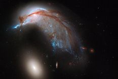 la imagen mas nitida de dos galaxias chocando