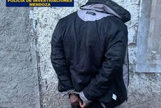 El sospechoso detenido Foto: Policía de Mendoza