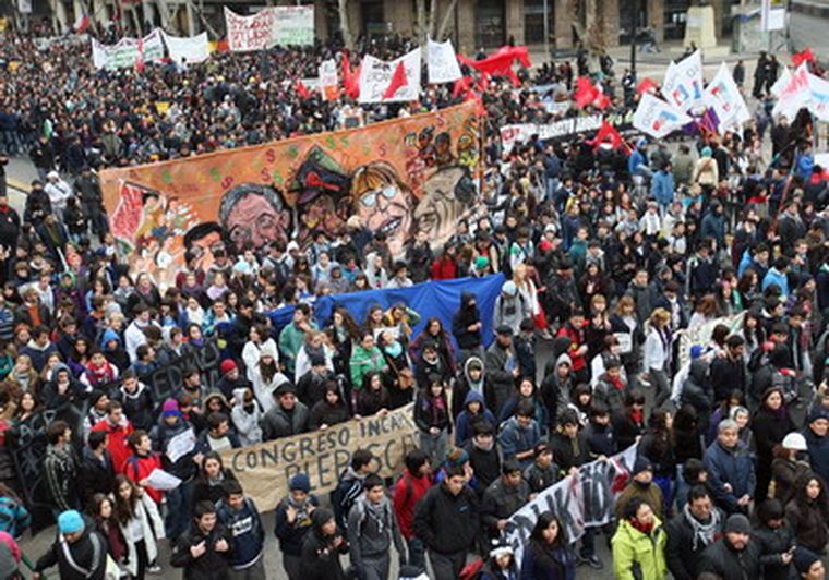A los estudiantes se sumarán varios sectores sociales. Foto: efe