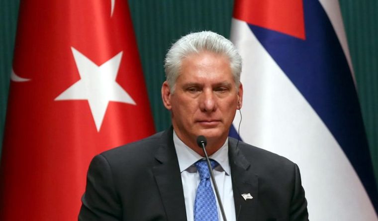 Miguel Díaz-Canel, presidente de Cuba, rechaza a Estados Unidos por sus injerencias. Foto Efe Miguel Díaz-Canel, presidente de Cuba, rechaza a Estados Unidos por sus injerencias. Foto Efe
