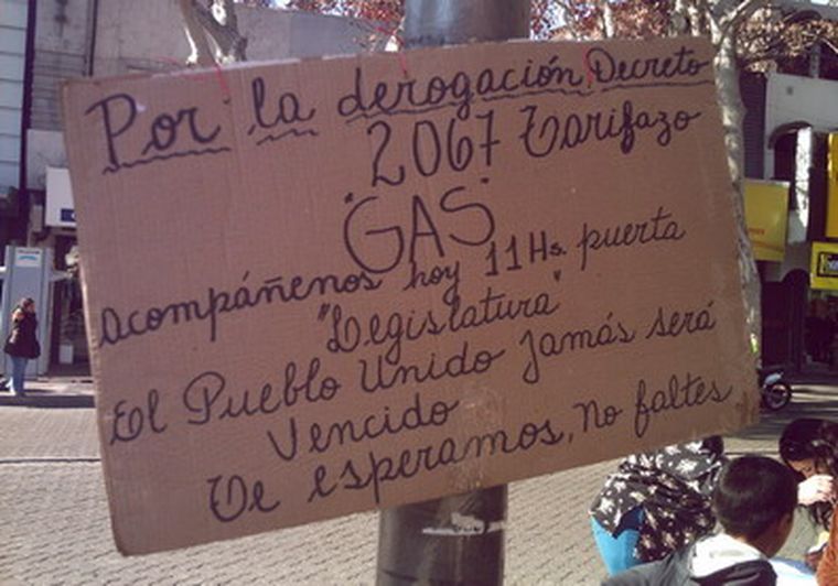 En pleno Centro, contra el tarifazo. Foto: Mdz