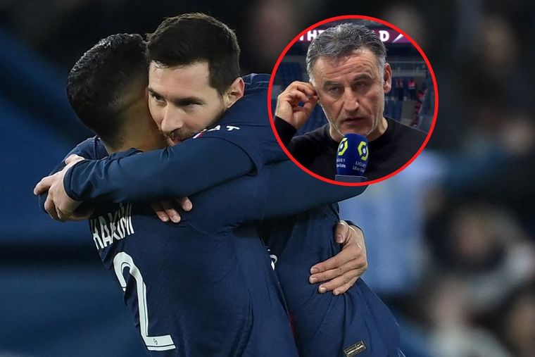 Galtier, DT del PSG, aseguró que los jugadores deben mejorar su nivel para acompañar a Messi.