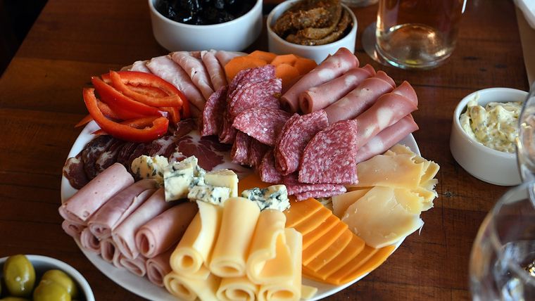 El pueblo con productos regionales.&nbsp;