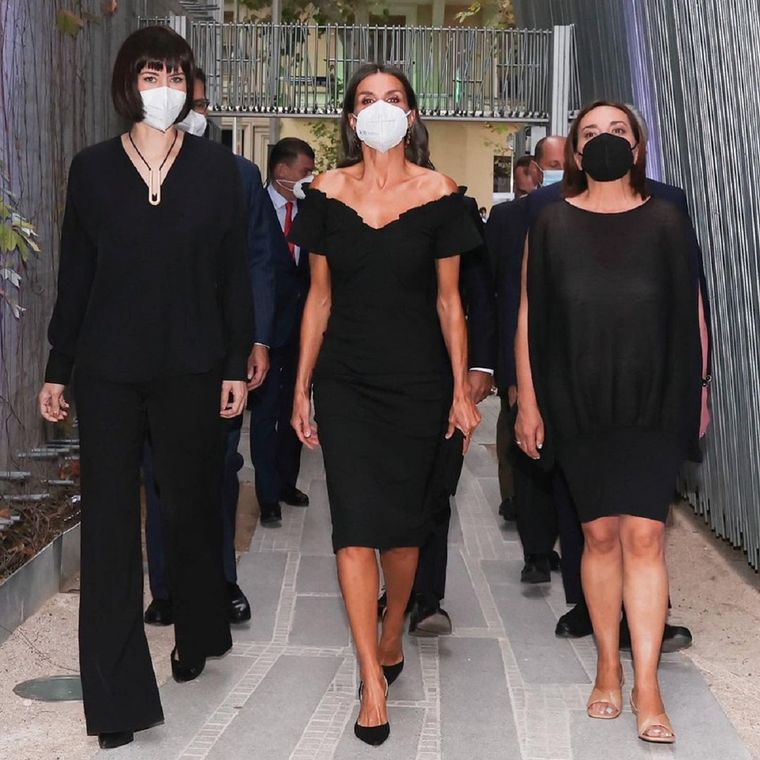 Letizia con el vestido de bambú ecológico. Foto: Instagram