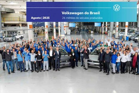 Volkswagen celebró 26 millones de vehículos producidos en Brasil Volkswagen celebró 26 millones de vehículos producidos en Brasil
