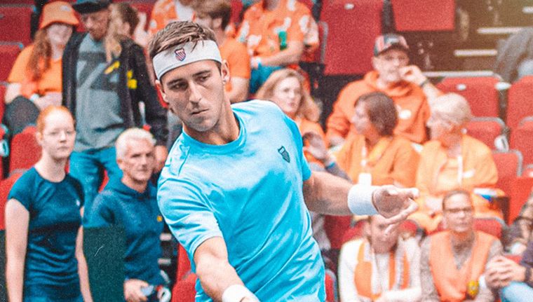 Tomás Etcheverry le dio su primer punto a Argentina.