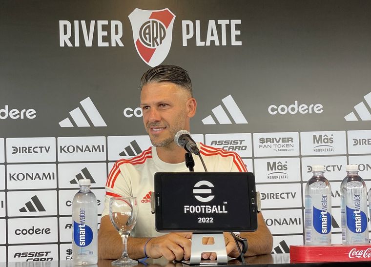 Demichelis gambeteó la respuesta sobre Passarella. Foto: @RiverPlate