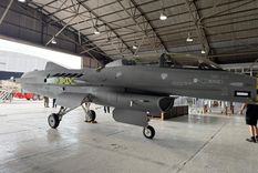 Uno de los F-16 adquiridos por el Gobierno Foto: Ministerio de Defensa de la Nación