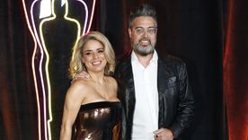 La pareja en la alfombra roja. La pareja en la alfombra roja.