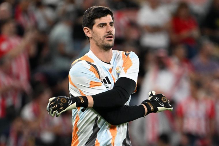 La autocrítica de Courtois tras la eliminación del Real Madrid ante Arsenal. Foto: EFE