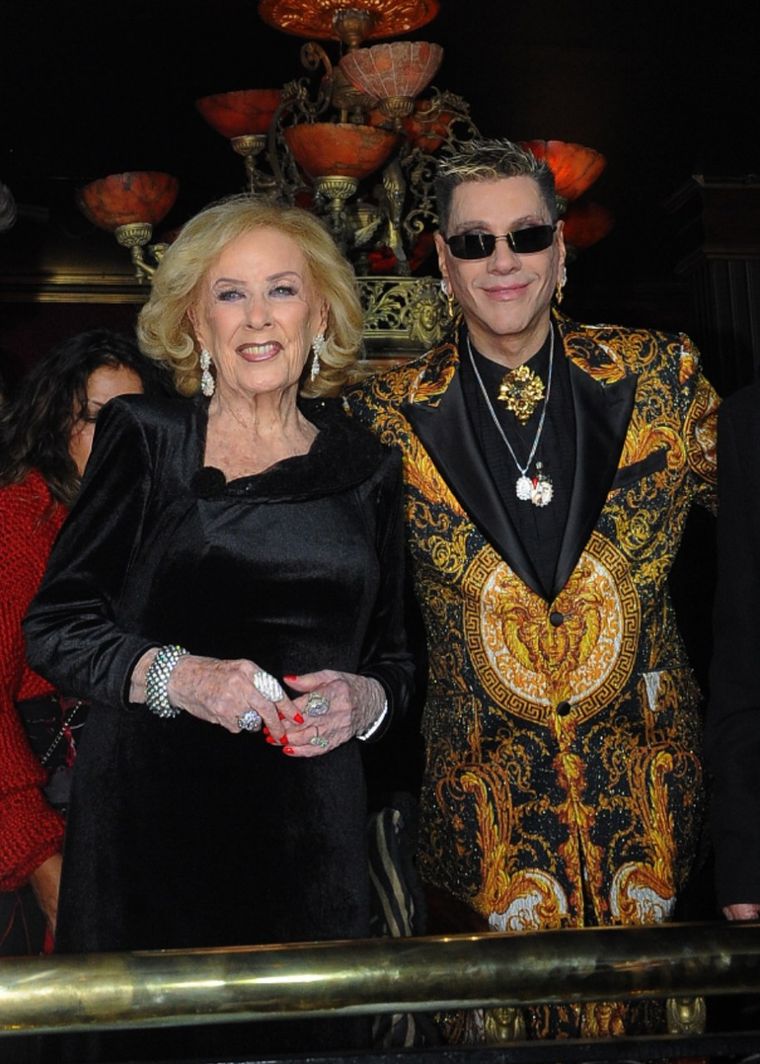 Mirtha Legrand junto a Roberto Piazza.