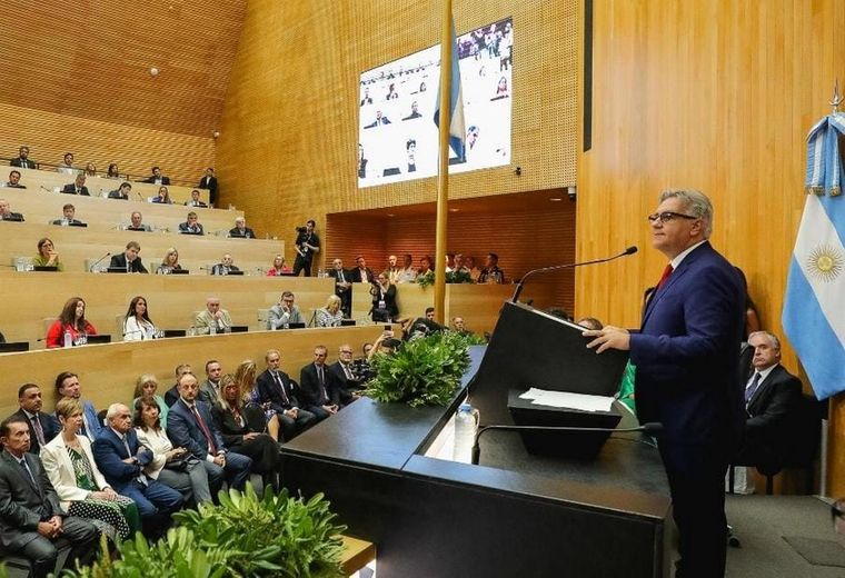 Todo plan fiscal debe ser acompañado por un plan de desarrollo económico y productivo, enfatizó este jueves el gobernador de Córdoba, Martín Llaryora Foto: Gobierno de Córdoba