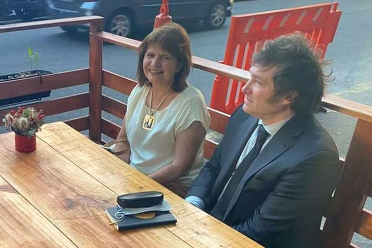 Patricia Bullrich y Javier Milei mantienen una buena relación