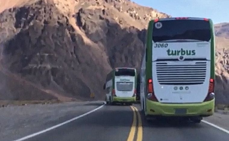 La infracción del colectivo de TurBus.