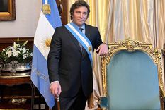El presidente Javier Milei durante en su asunción como presidente de la República Argentina Foto: NA
