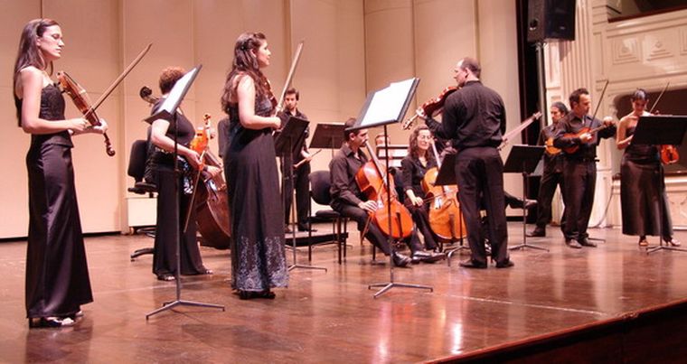 Parthenia subió al escenario junto a solistas internacionales invitados. Foto: MDZ