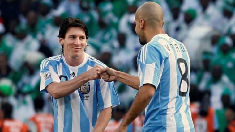 Verón recordó el tiempo que compartió con Messi en la Selección. Foto: @Argentina