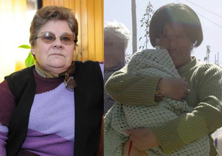 La recordada Ana Rosa Gazzoli y la mamá discapacitada sanjuanina. Foto: MDZ