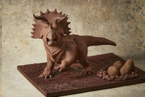 En PUROCACAO lanzaron una línea de huevos de Pascua y figuras de chocolate inspiradas en los dinosaurios. Foto: Instagram @purocacao