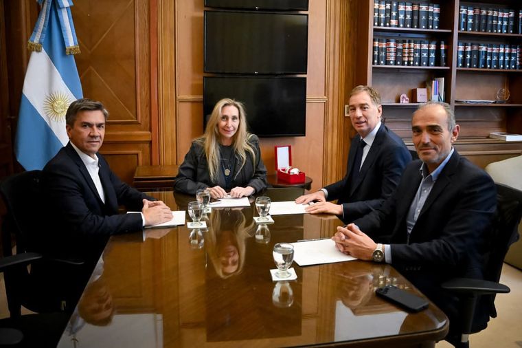 Zdero se reunió con Karina Milei y Diego Santilli