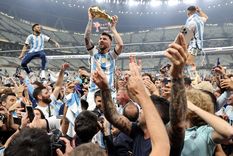 En la animación también aparecen Lionel Messi, Diego Maradona, el Dibu Martínez y la famosa abuela que cautivó a todos los usuarios. Foto: EFE