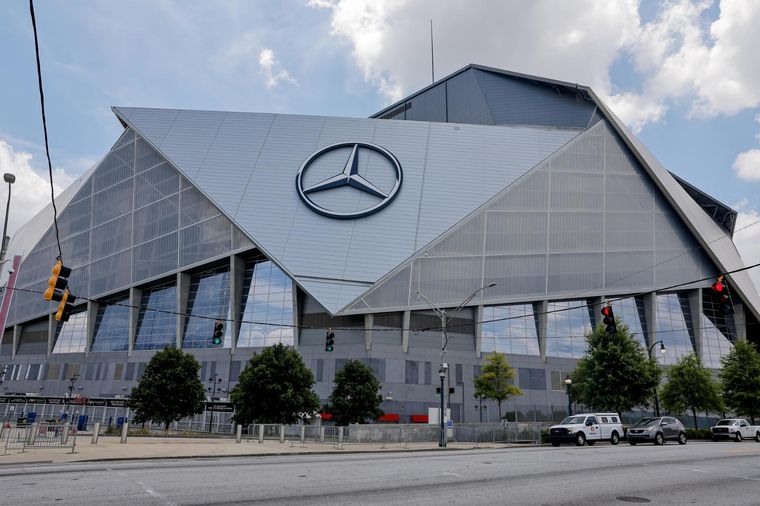 El Mercedes Benz Stadium, donde juega a Selección. Foto: EFE
