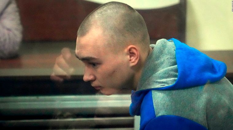 Vadim Shishimarin, el ruso condenado. Foto: Cnn.