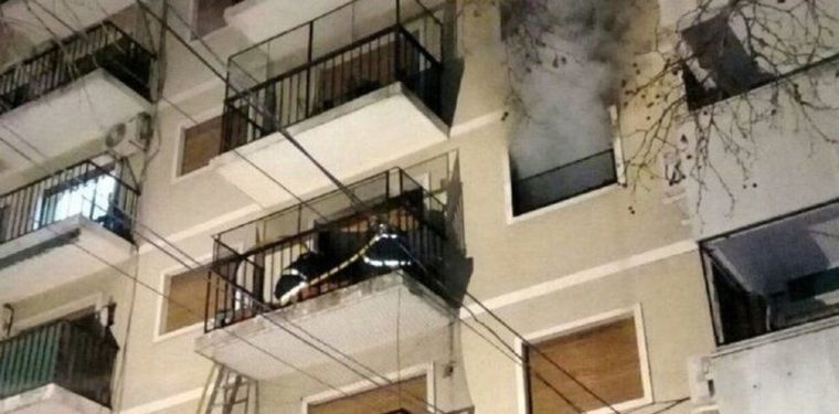 El incendio fue en el noveno piso Foto: Minuto Uno